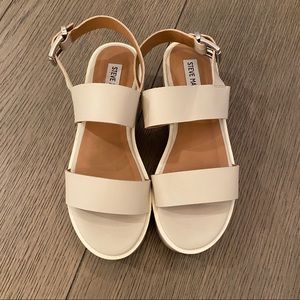 Steve Madden Nude Platform Sandals